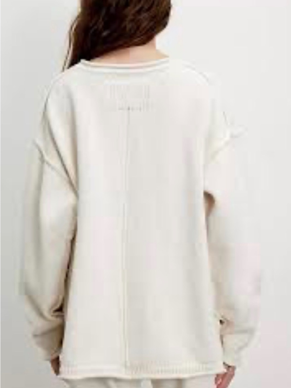 Women's Cream Oversized Sweater - Brand